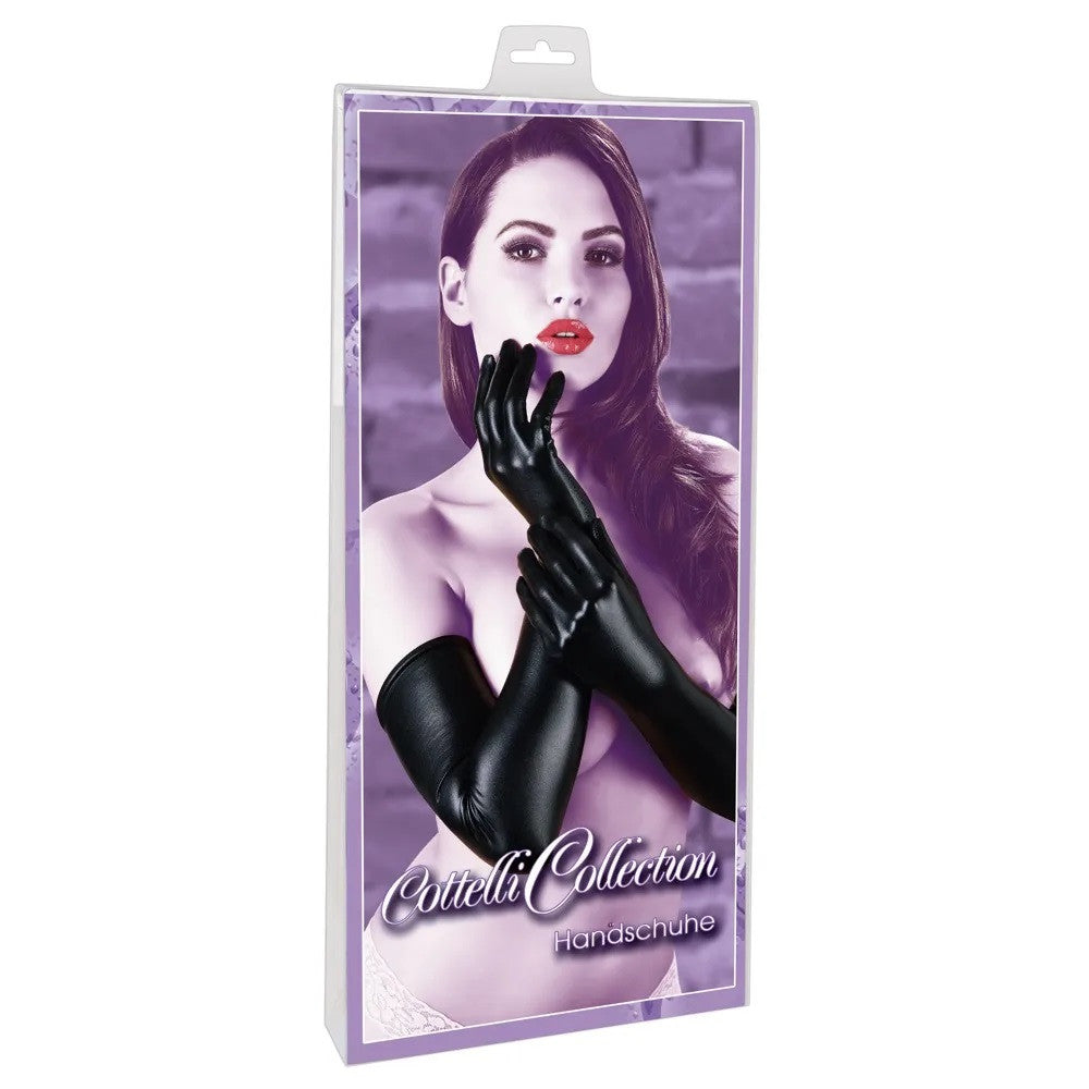 Cottelli Wet Effect Long Gloves