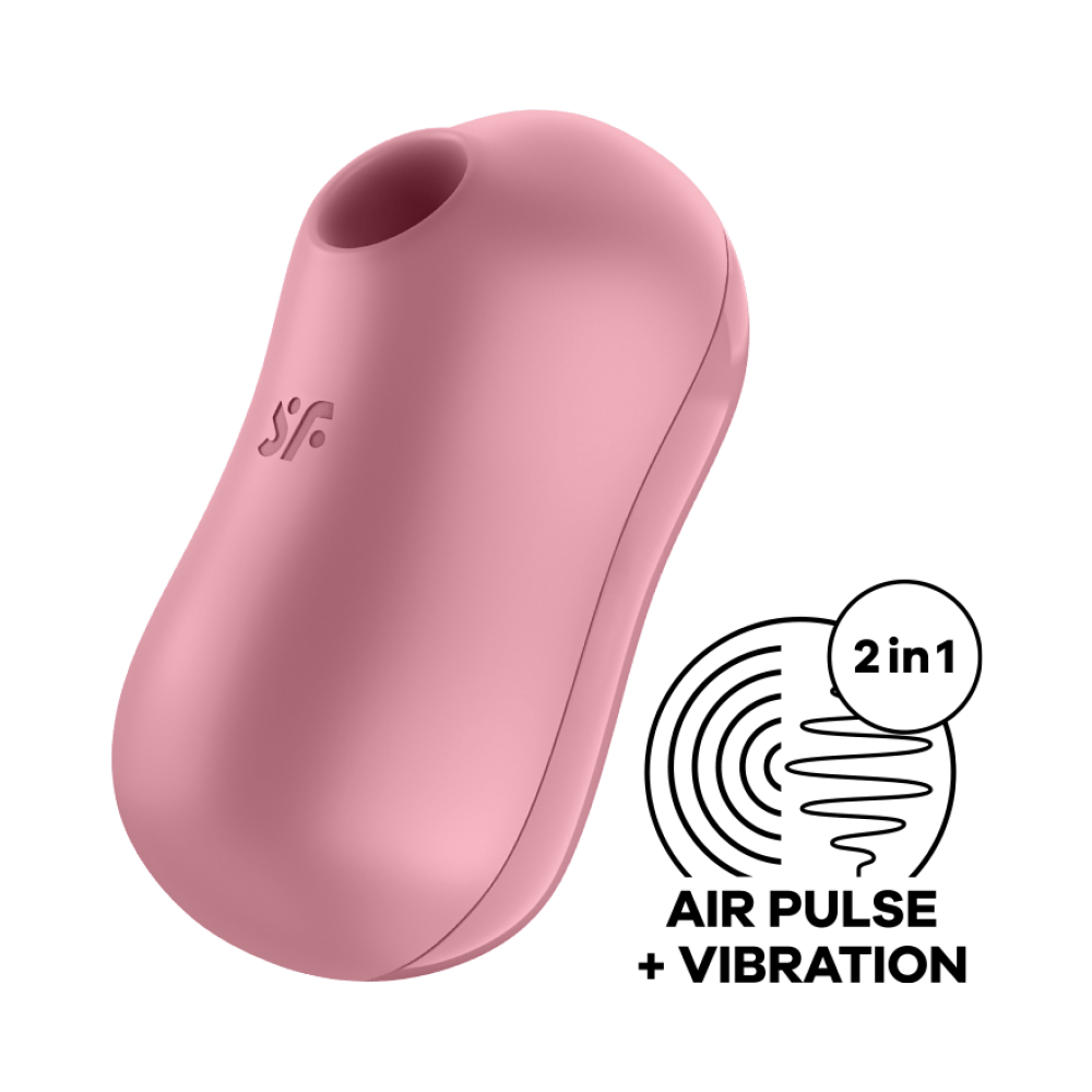 Cotton Candy Suction Clitoris Stimulator with Vibrations Pink