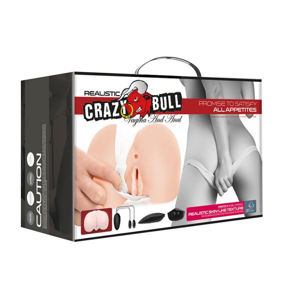 Crazy Bull Cyber Skin Vibrating Vagina & Ass Masturbator
