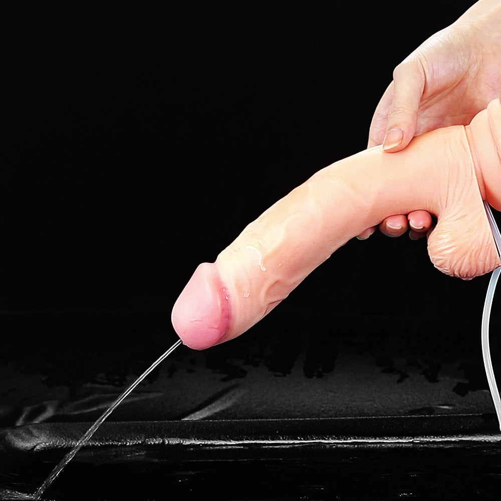 Cumming Softee 9'' Soft Realistic Ejaculating Dildo
