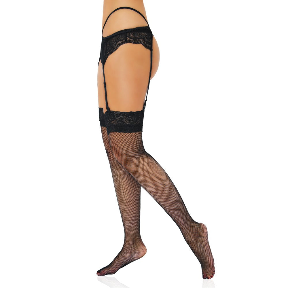 Daring Long Mesh Garter Stockings