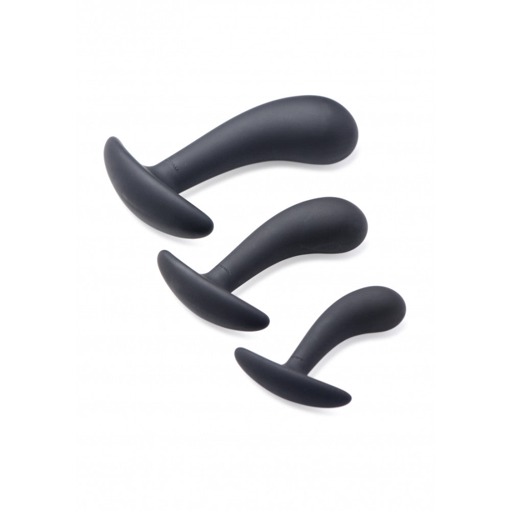 Dark Delights Silicone Butt Plugs Set of 3pcs.