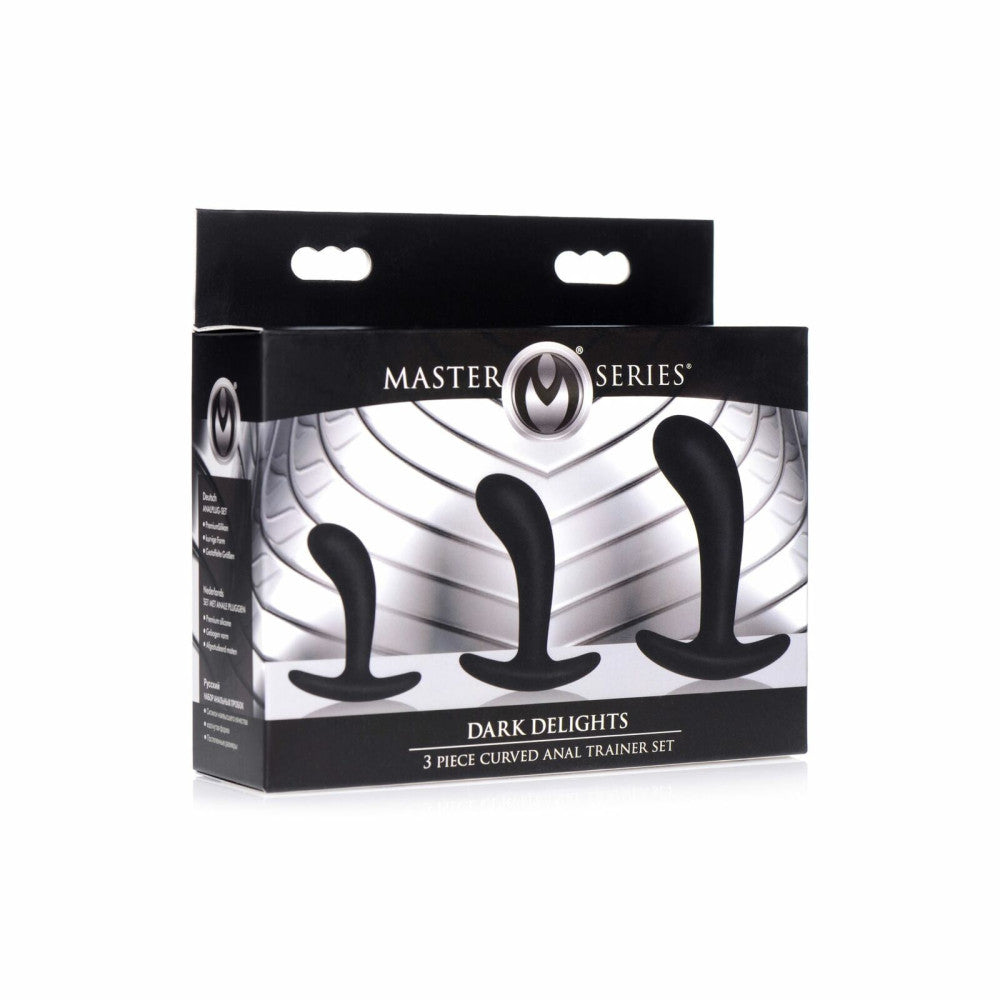 Dark Delights Silicone Butt Plugs Set of 3pcs.