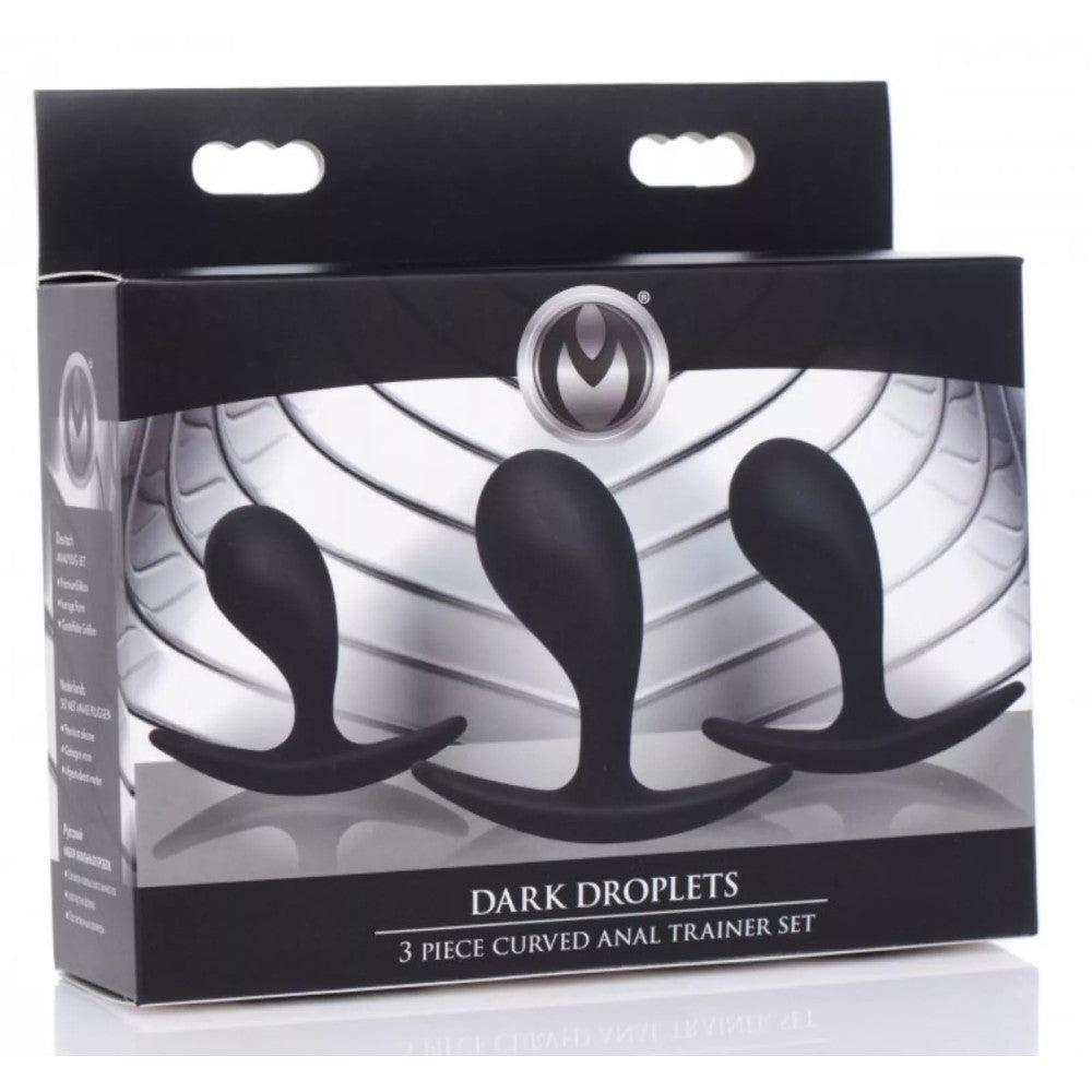 Dark Droplets Silicone Butt Plugs Set of 3 pcs.