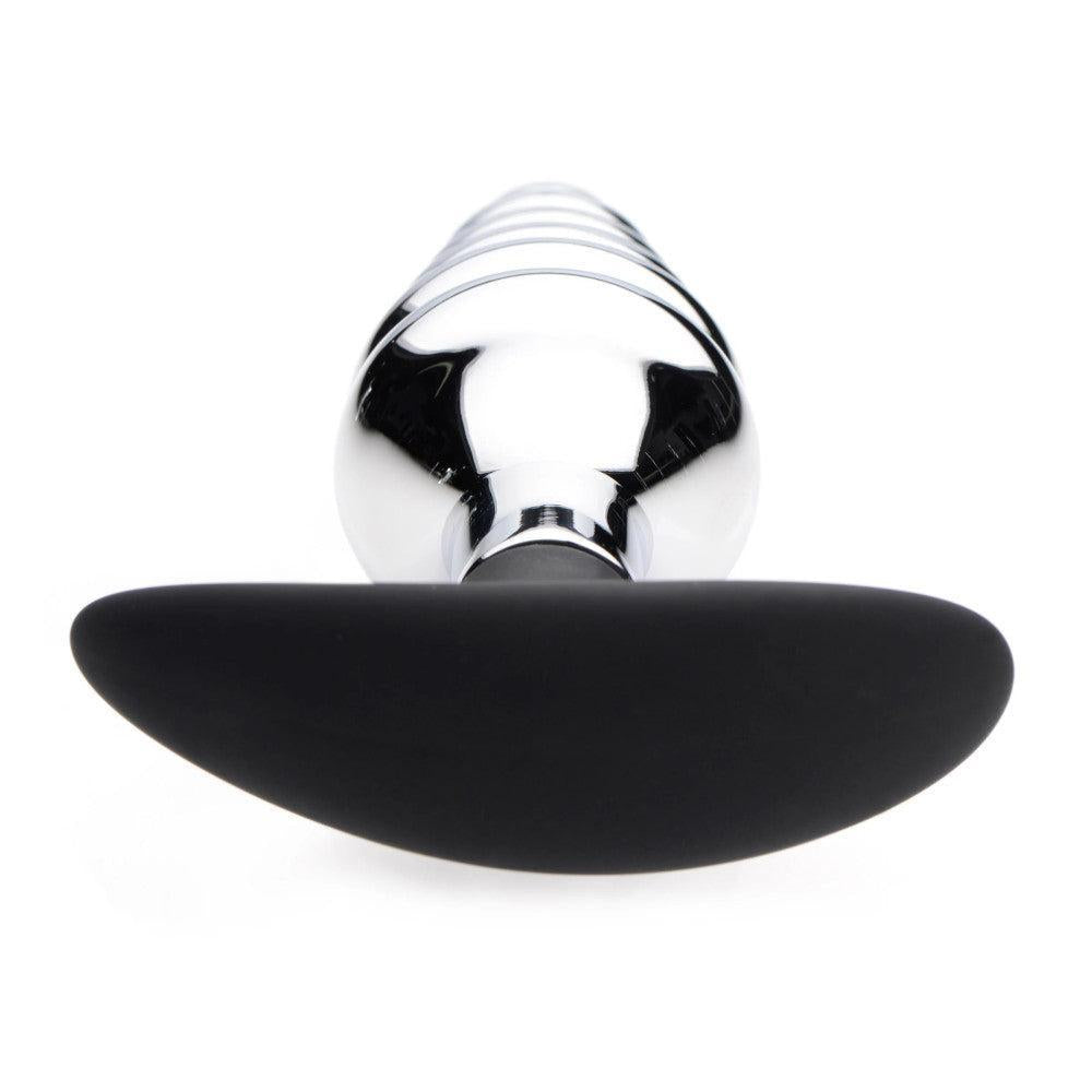 Dark Hive Metal Ribbed Butt Plug