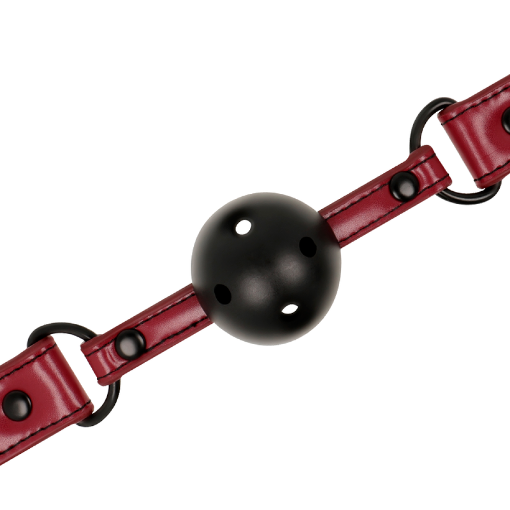 Fetish Submissive Breathable Ball Gag Red