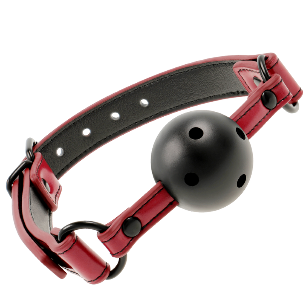 Fetish Submissive Breathable Ball Gag Red