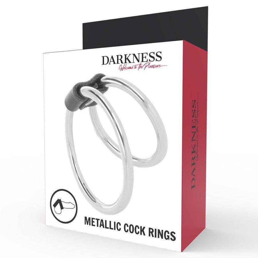 Darkness Double Metal Cock Rings