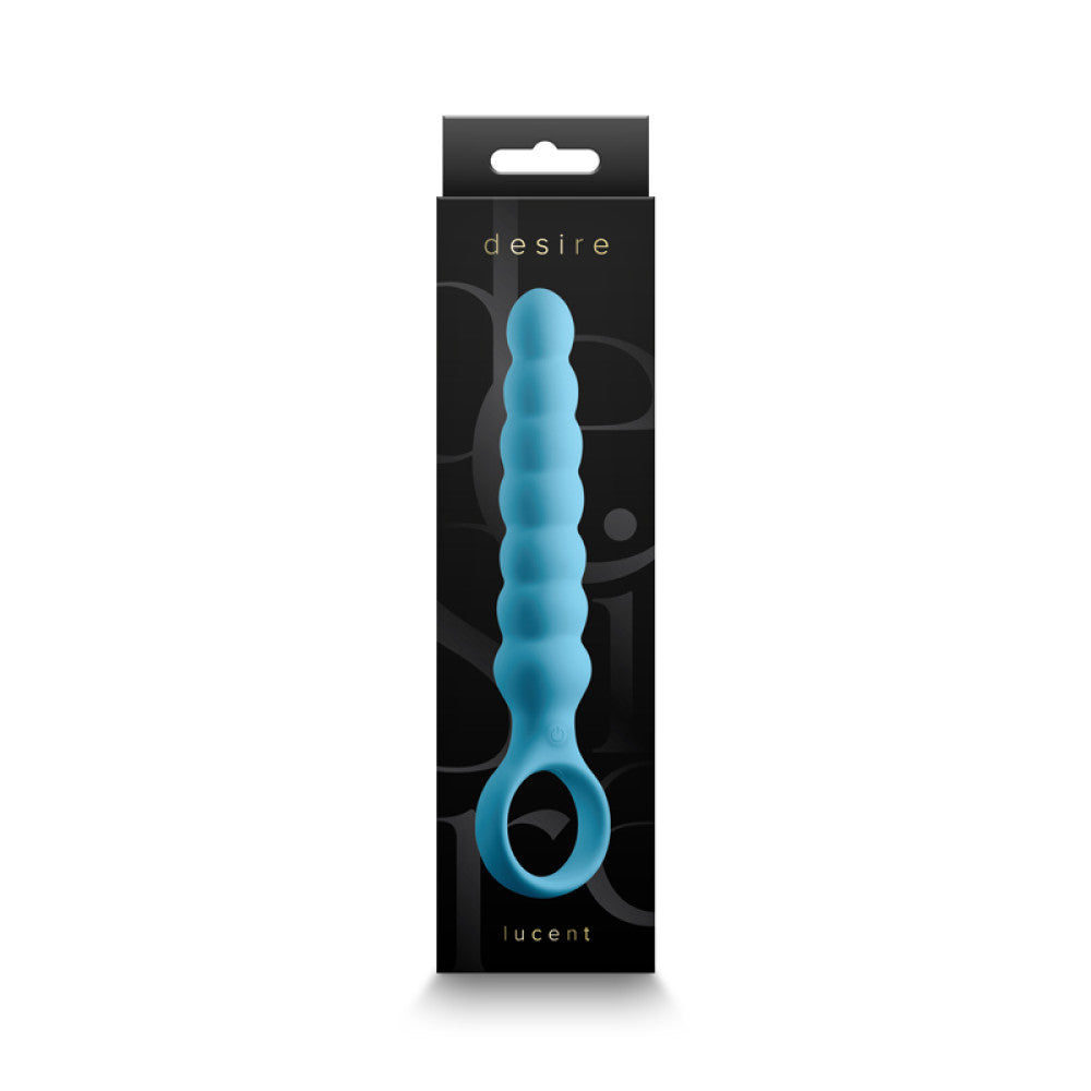 Desire Lucent Blue Silicone Vibrating Anal Stimulator