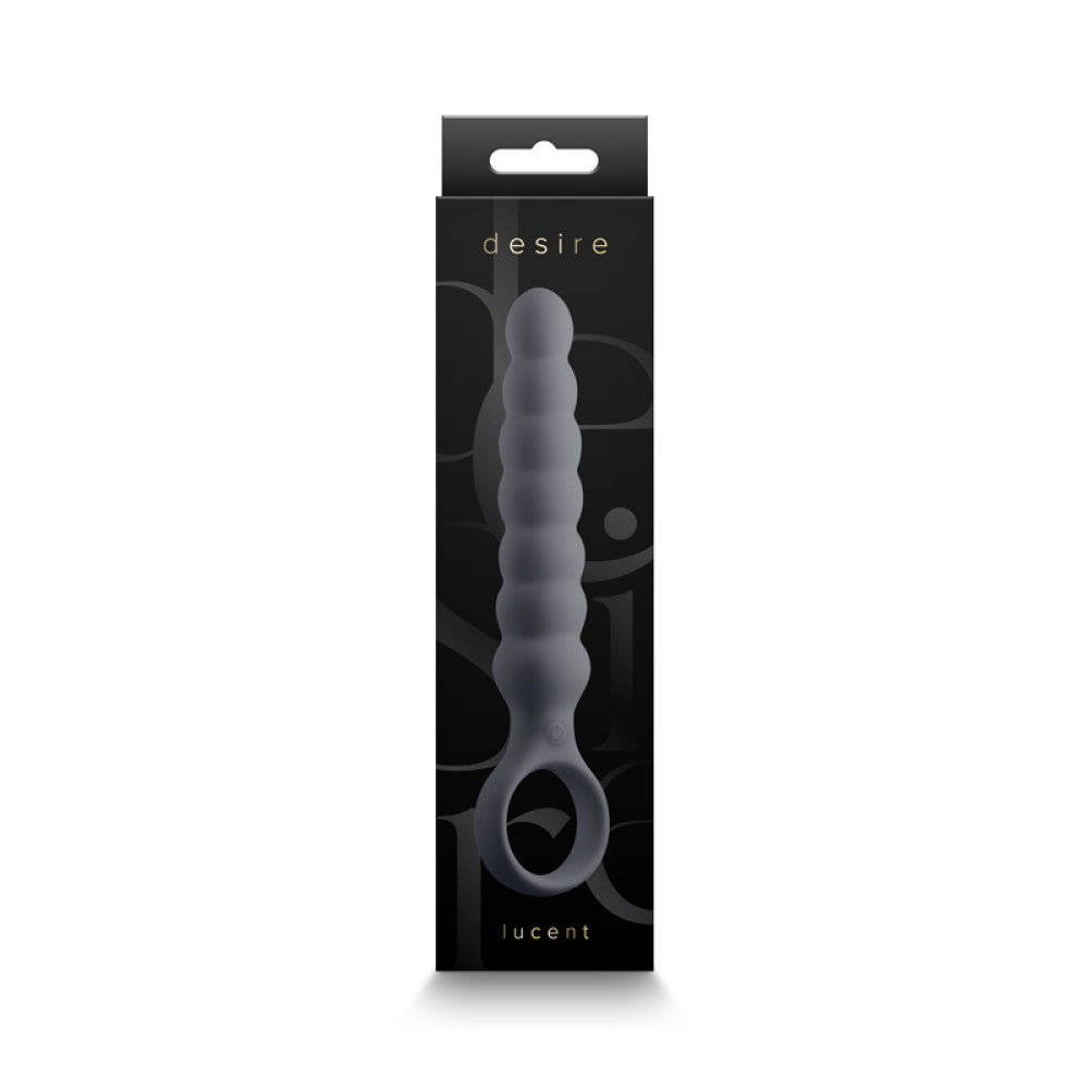 Desire Lucent Gray Silicone Vibrating Anal Stimulator