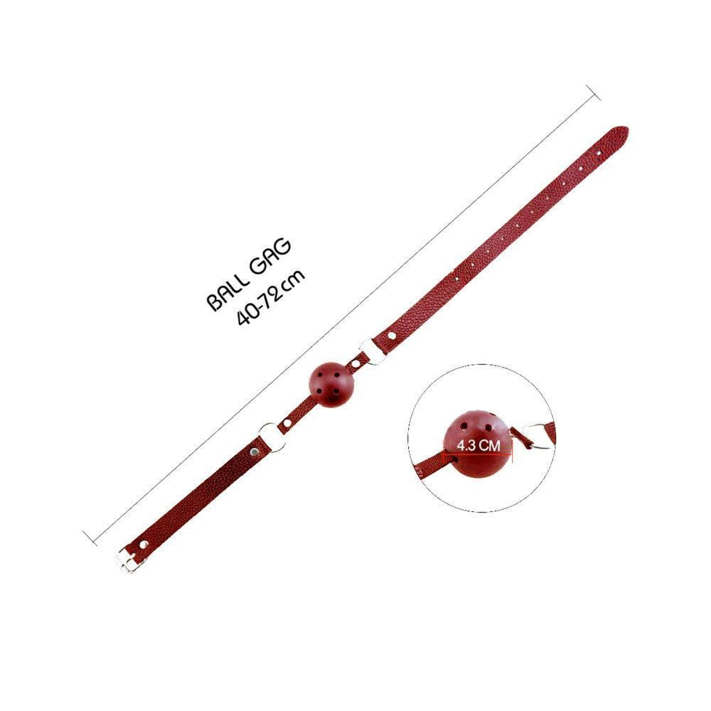 Discretion BDSM Breathable Ball Gag Red