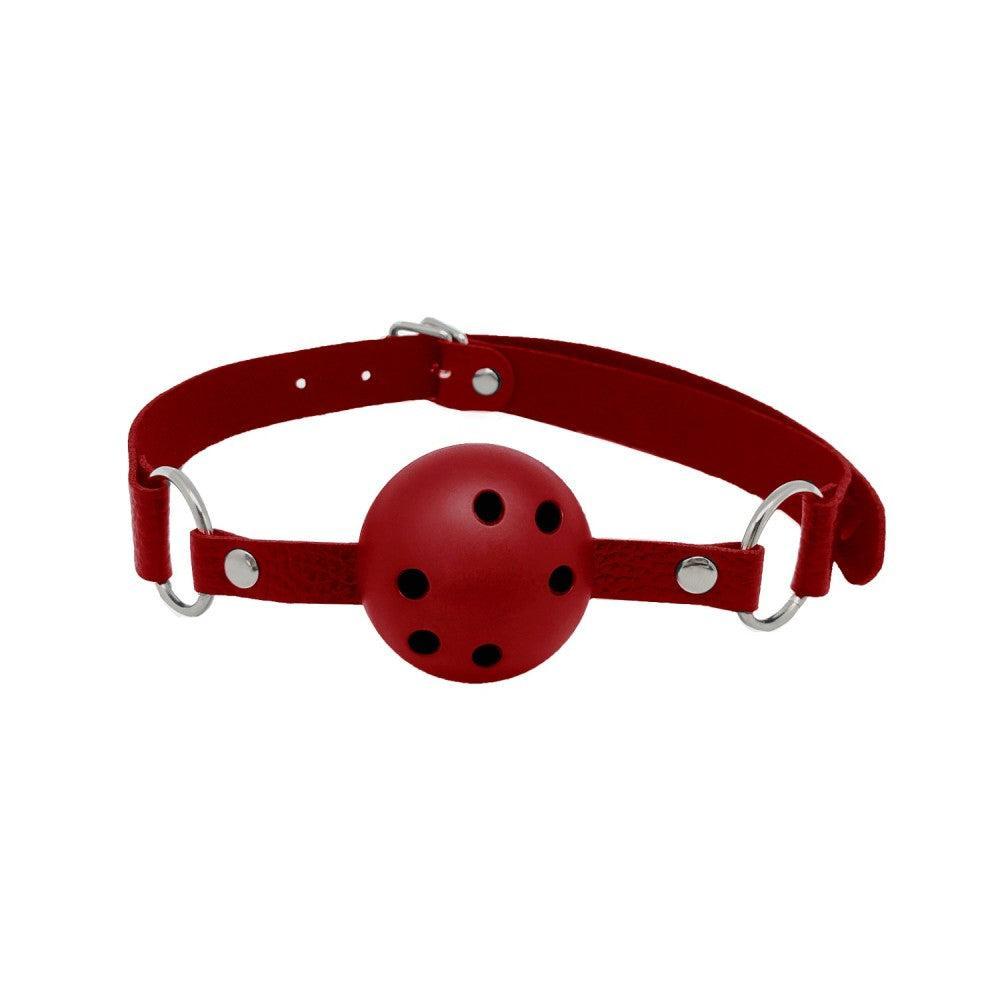 Discretion BDSM Breathable Ball Gag Red
