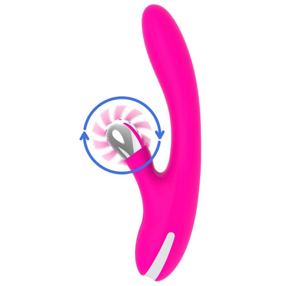 Rechargeable Bunny Waves Vibrator with "Come here" Motion
