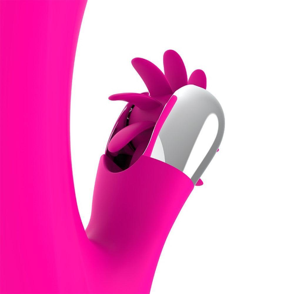 Rechargeable Bunny Waves Vibrator with "Come here" Motion