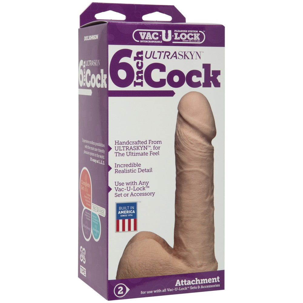 Doc Johnson Realistic Ultraskyn Dildo 6"