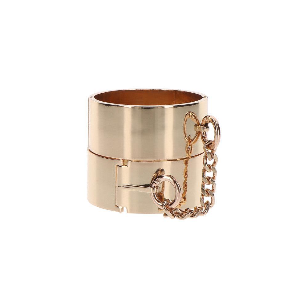 Dona Massive Metal Golden Cuffs Jewellery