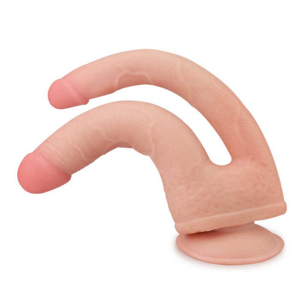Realistic Double Penetration Suction Cup Dildo