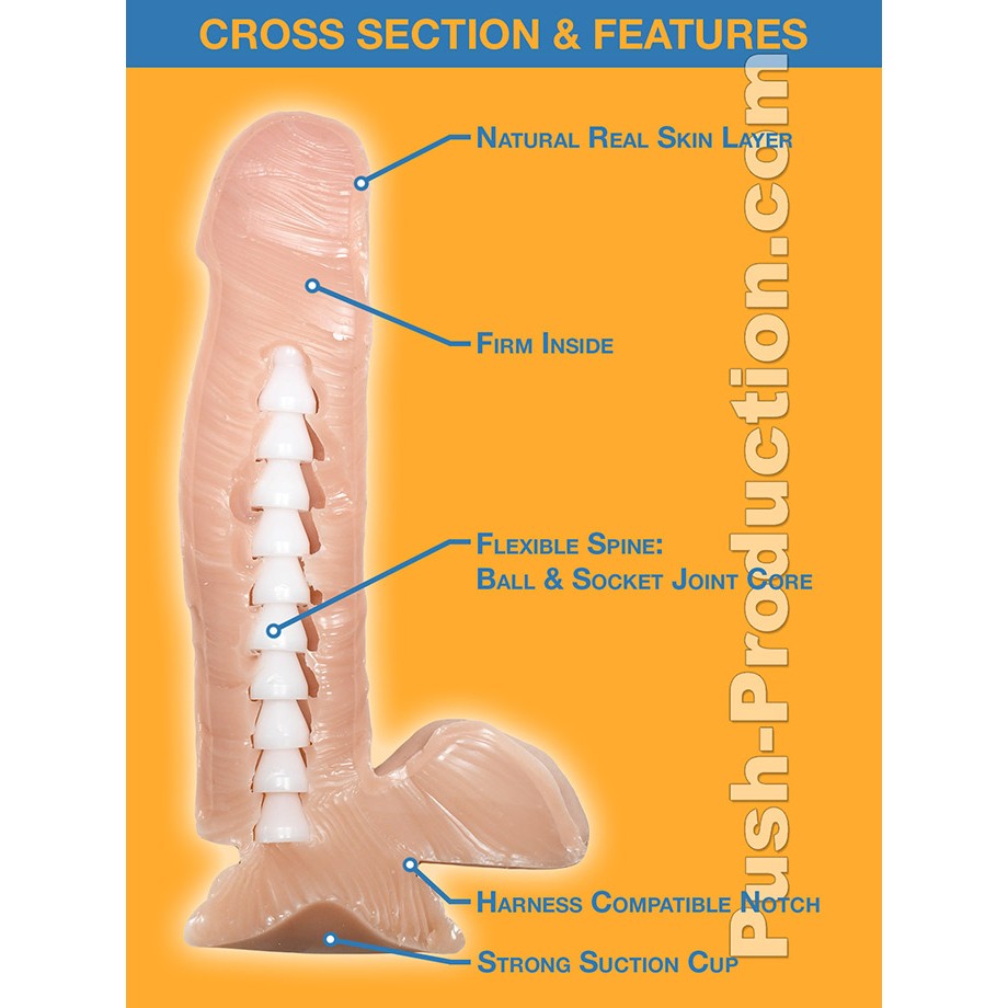 Lascivious Realistic Suction Cup Dildo 8.3"