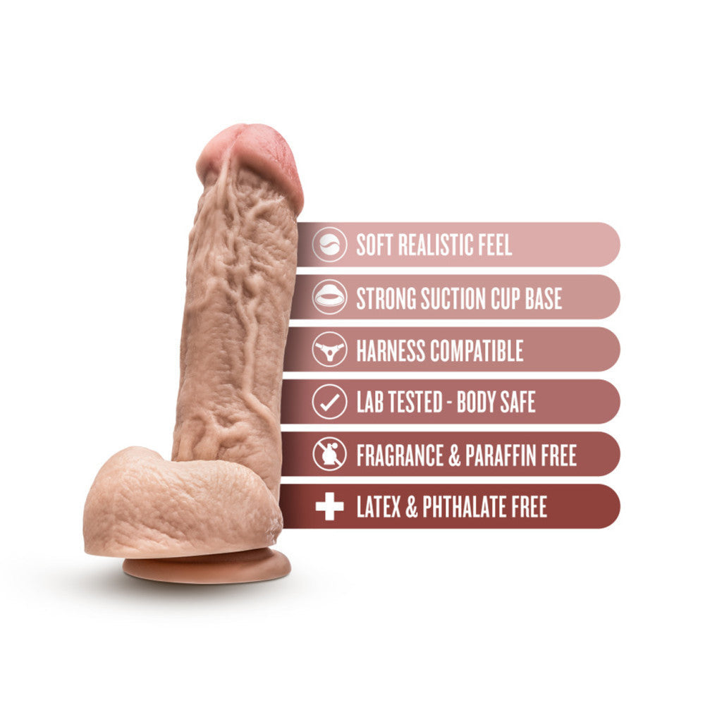 Dr. Skin Mr.D Realistic Testicle Dildo 8.5"
