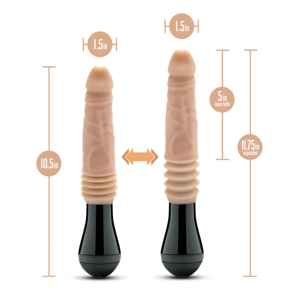 Dr.Knight Rechargeable Realistic Thrusting & Rotating Silicone Dildo