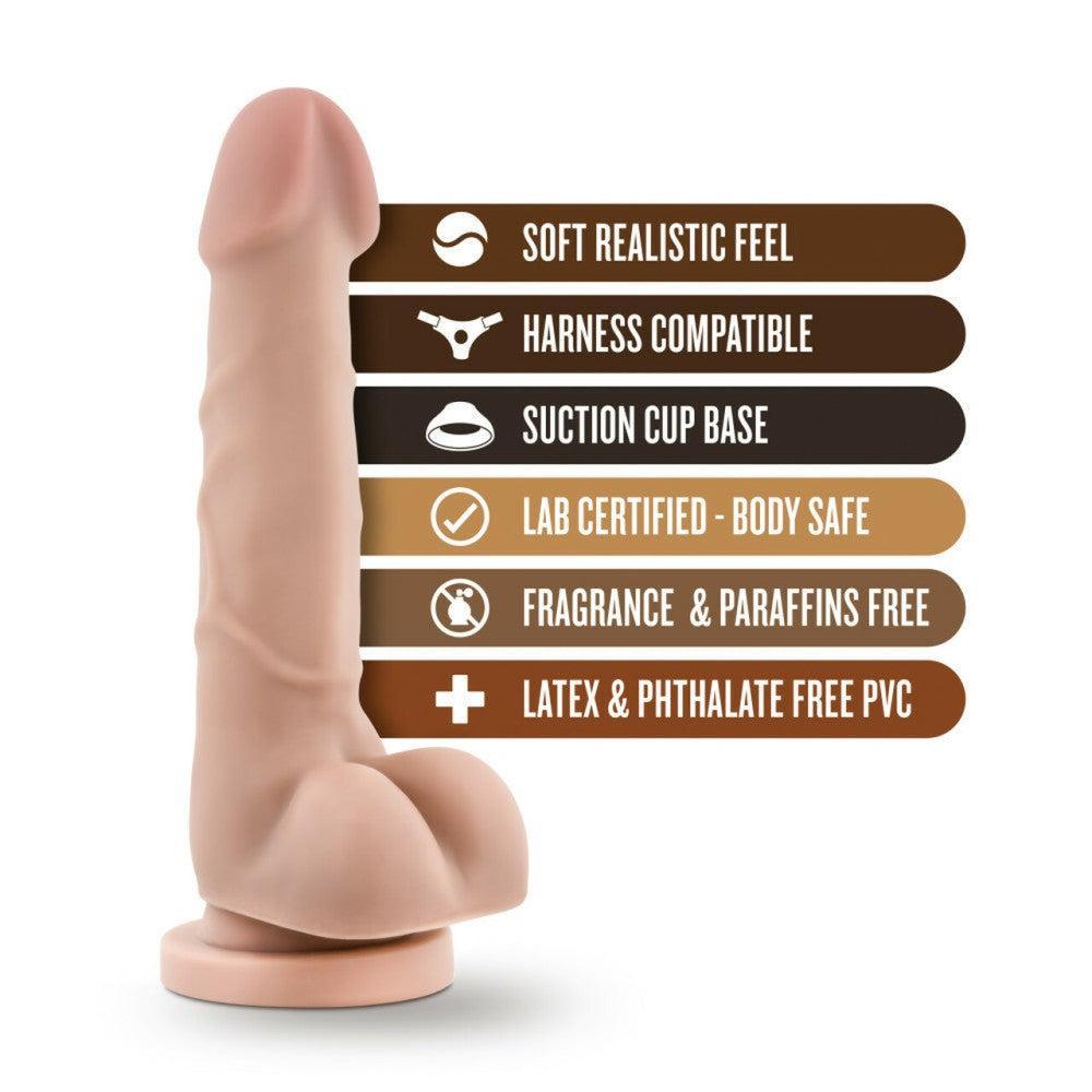 Dr.Skin Basic 7 Realistic Suction Cup Dildo 7.75"