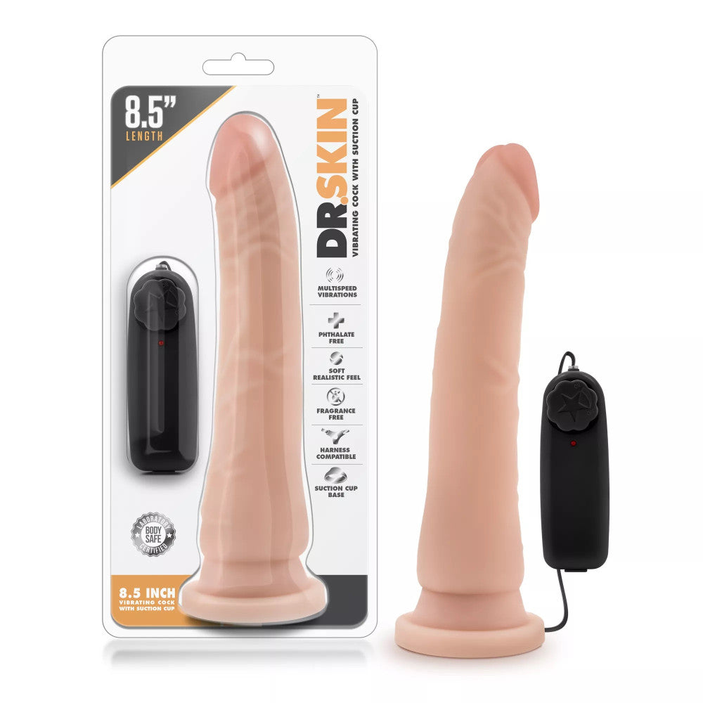 Dr.Skin Vibrating Realistic Dildo 8.5"