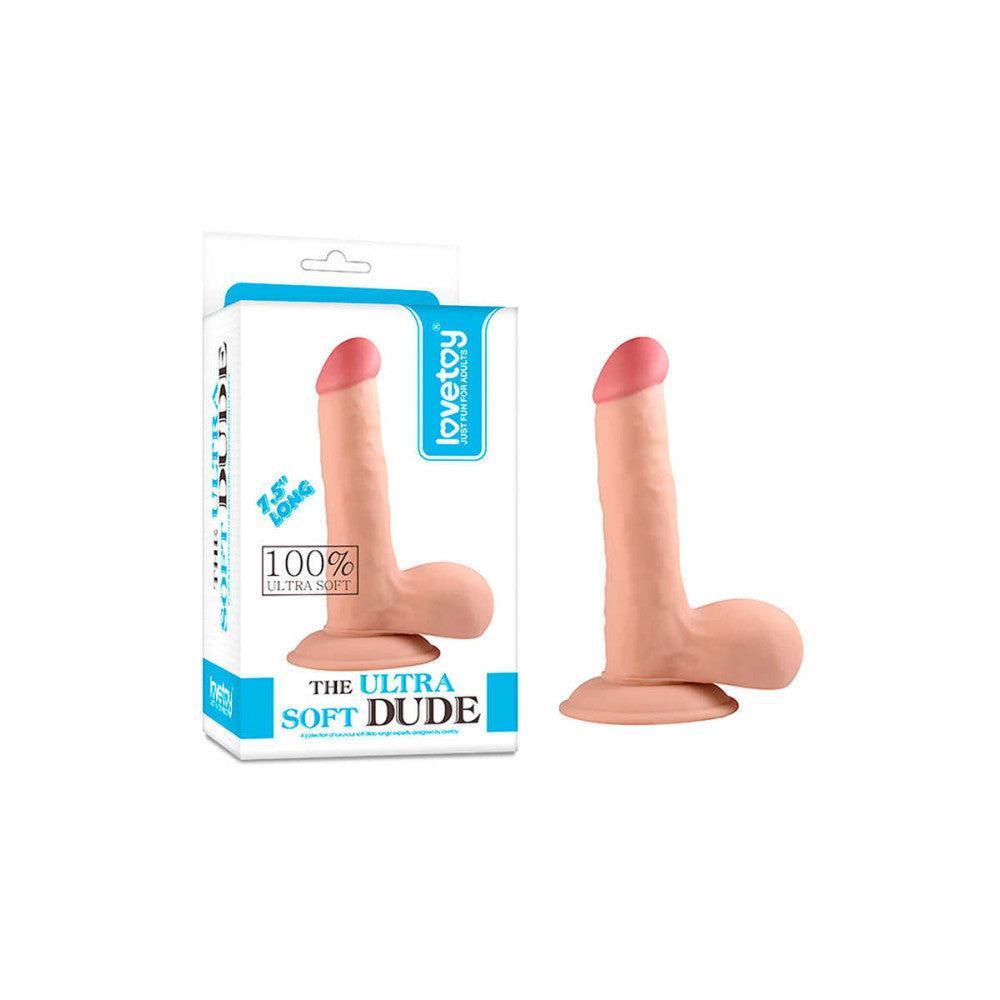 Dude Realistic Flexible Cyber Skin Dildo 18.5cm