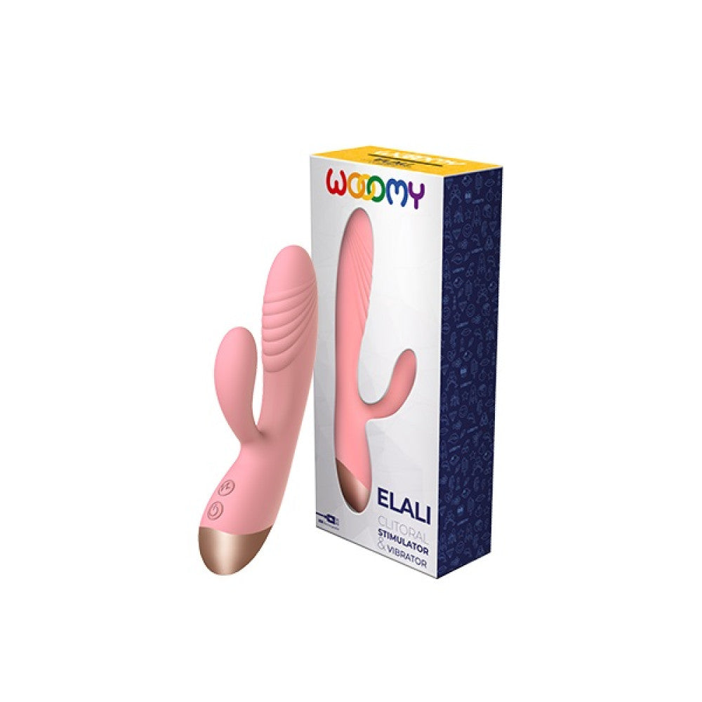 Elali Rechargeable Silicone Rabbit Vibrator Pink