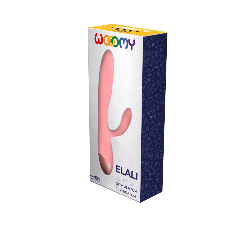 Elali Rechargeable Silicone Rabbit Vibrator Pink