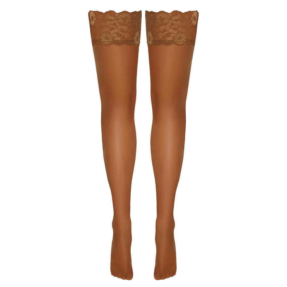 Cottelli Lace Trim Hold-up Stockings
