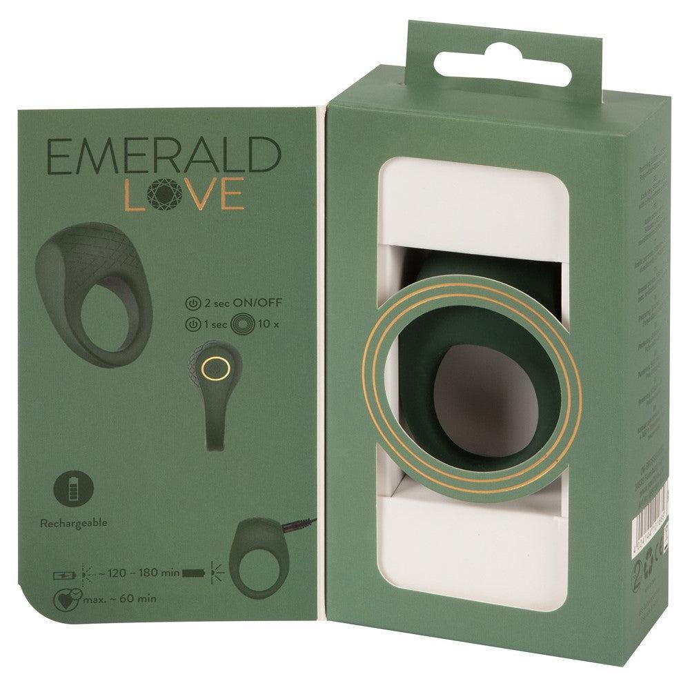 Emerald Love Luxury Rechargeable Vibrating Cock Ring