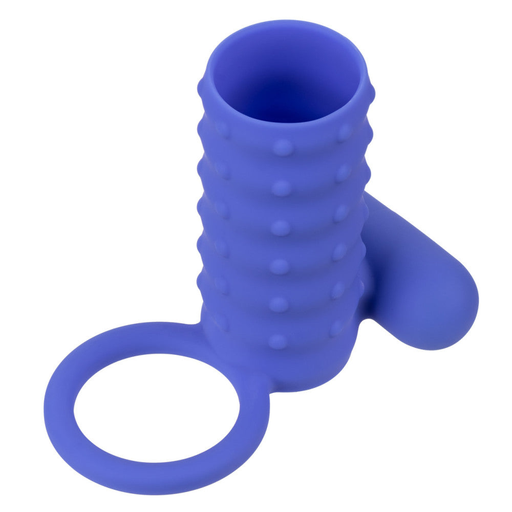 Endless Desires Silicone Vibrating Penis Enlarger Blue
