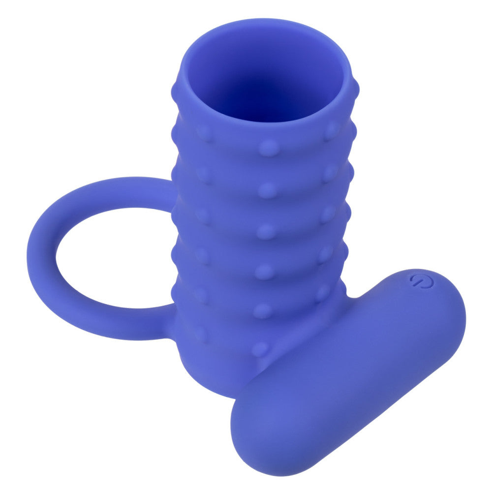 Endless Desires Silicone Vibrating Penis Enlarger Blue