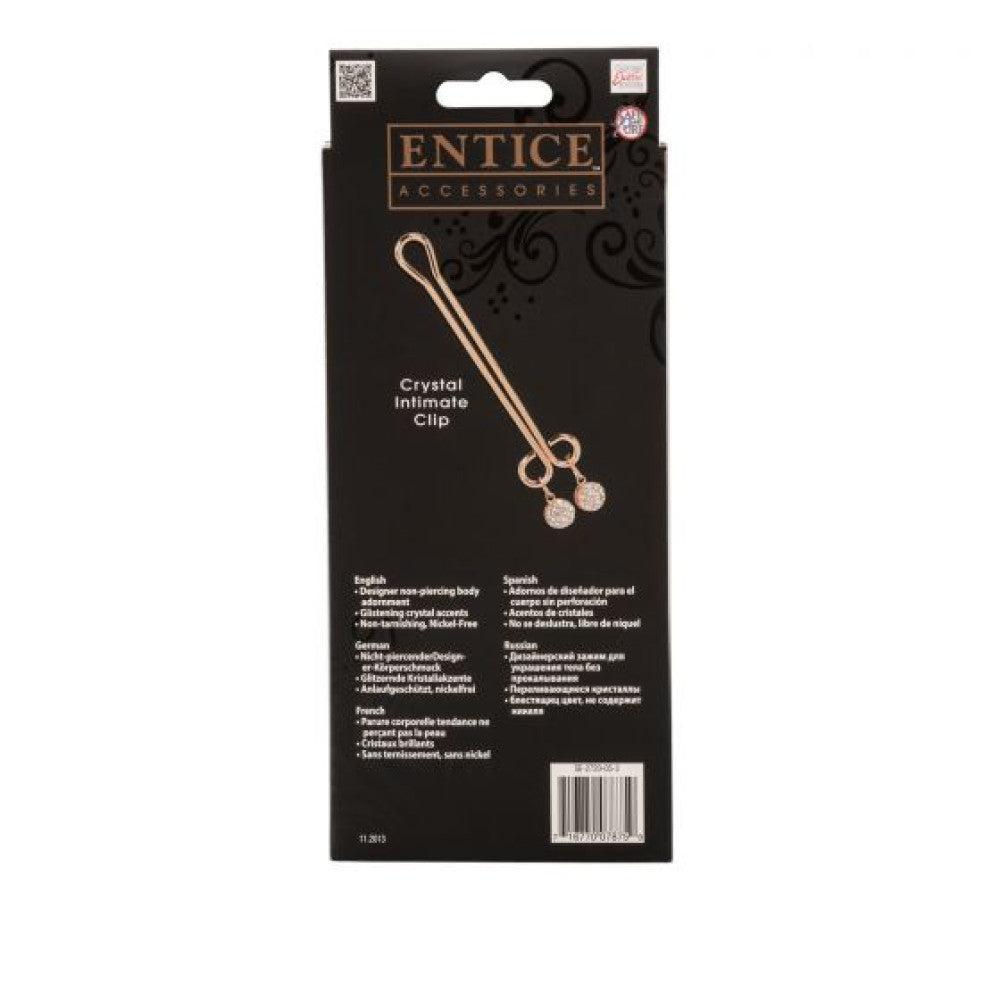 Entice Gold Clit Clip Crystal Jewelry
