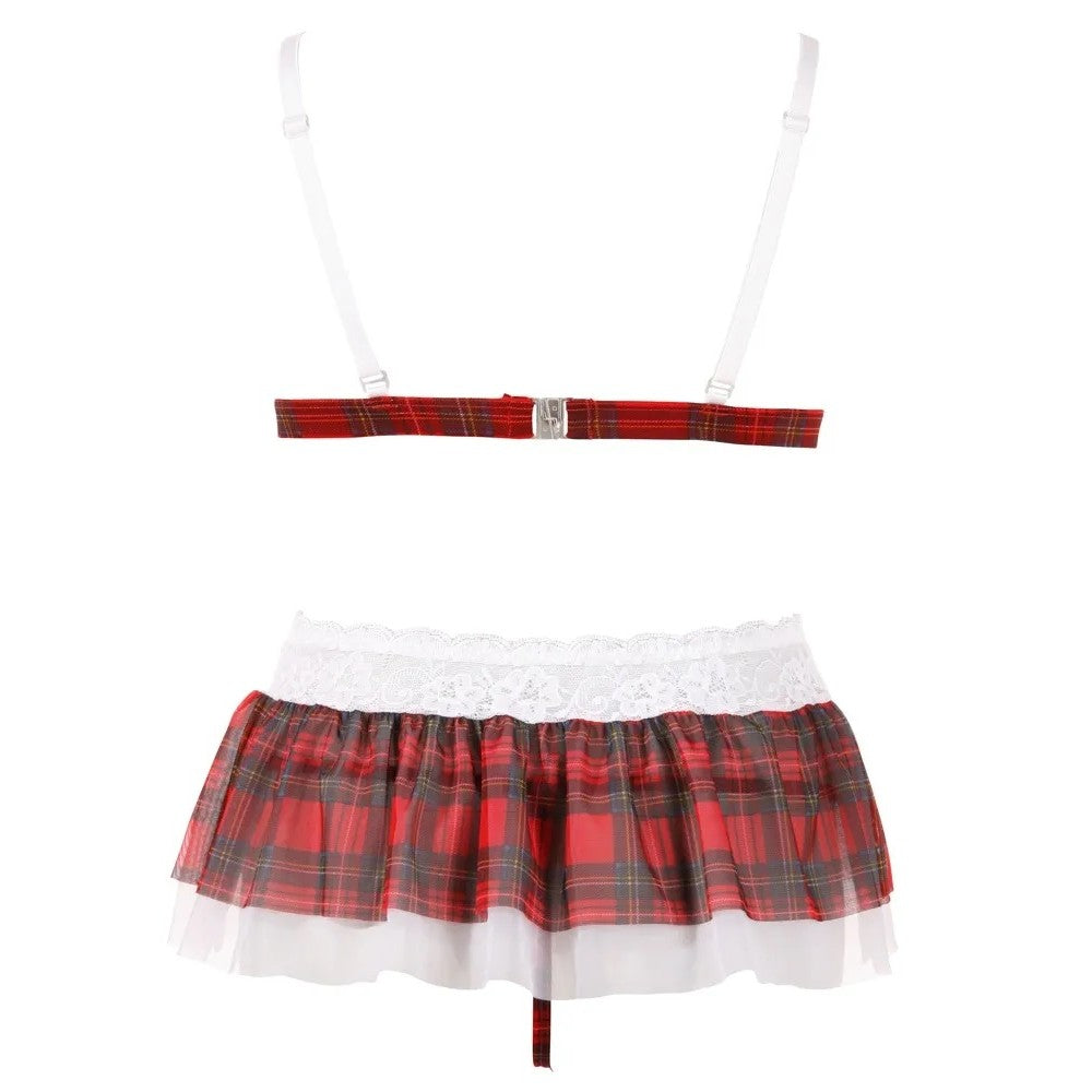 Cottelli Crotchless Naughty Schoolgirl Costume Set 2 Pcs.