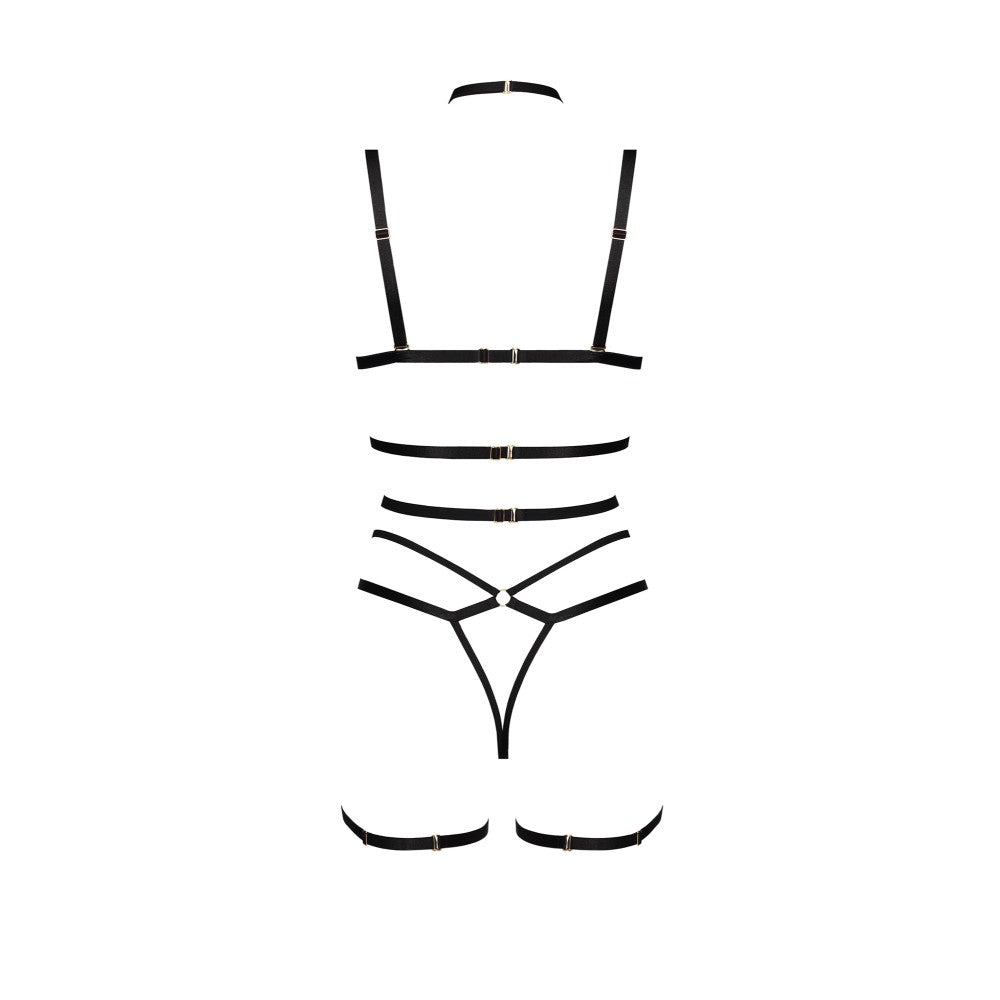 Erotic set of 4 pieces Anais Cosmo Leopard