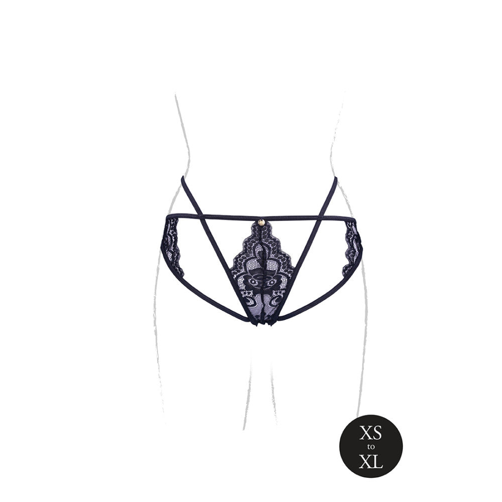 Erotic thong Crotchless Le Desir Lena