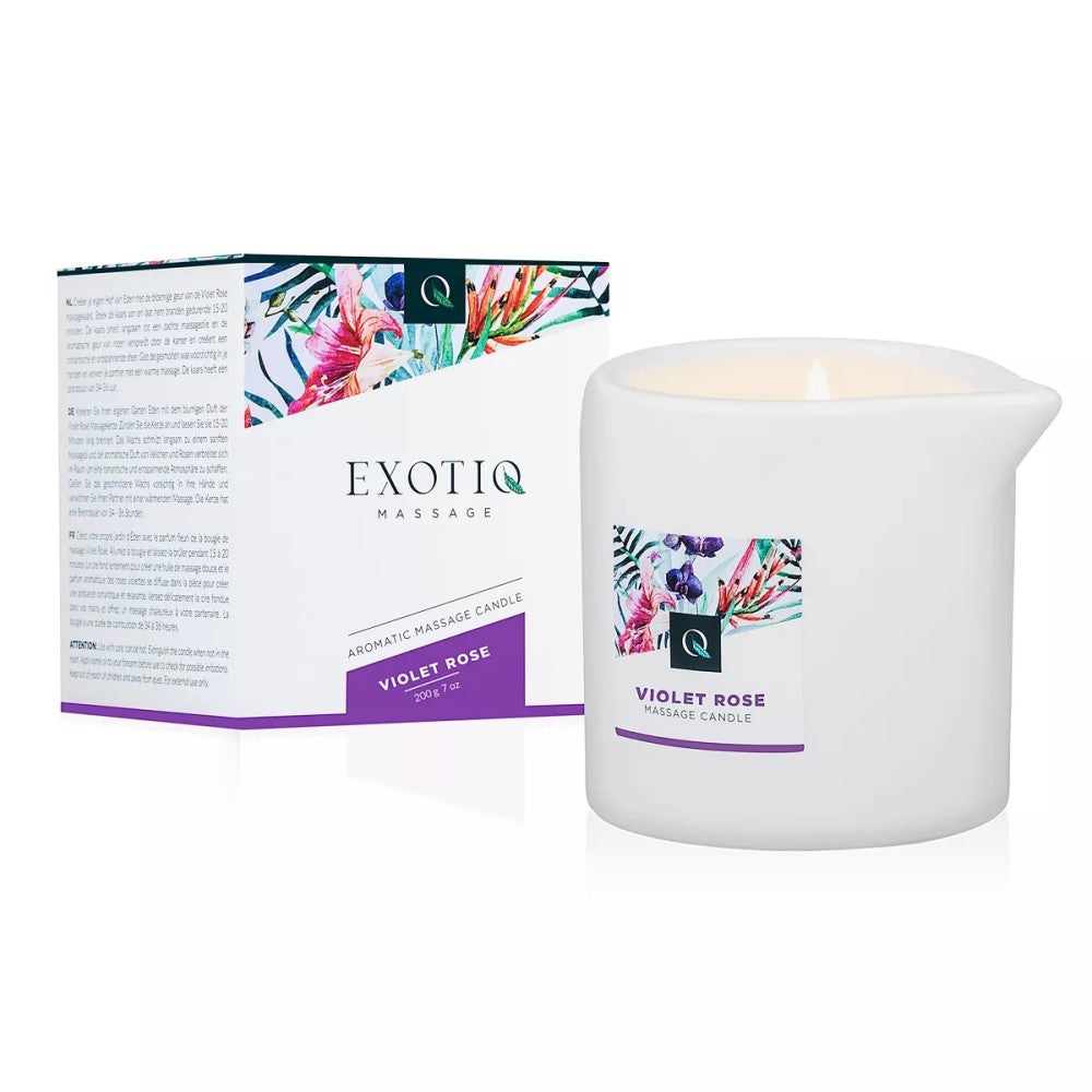 ExotiQ Violet Rose massage candle