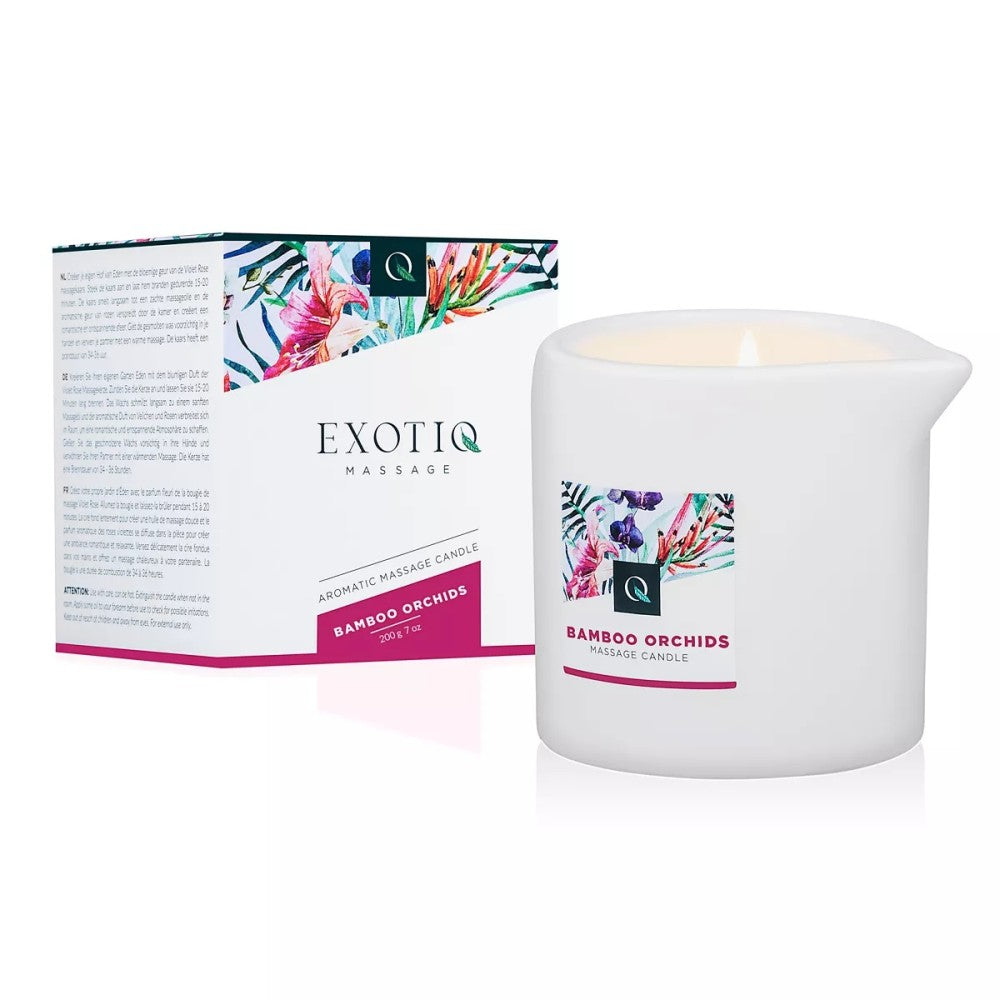 ExotiQ bamboo and orchid massage candle