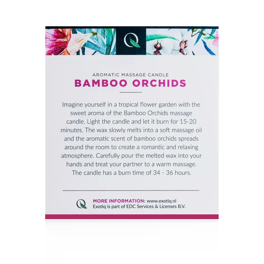 ExotiQ bamboo and orchid massage candle
