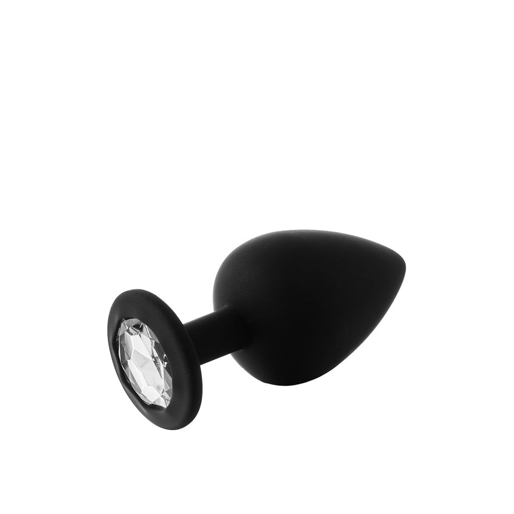 FantAsstic Set of 3 Silicone Butt Plugs with Crystal