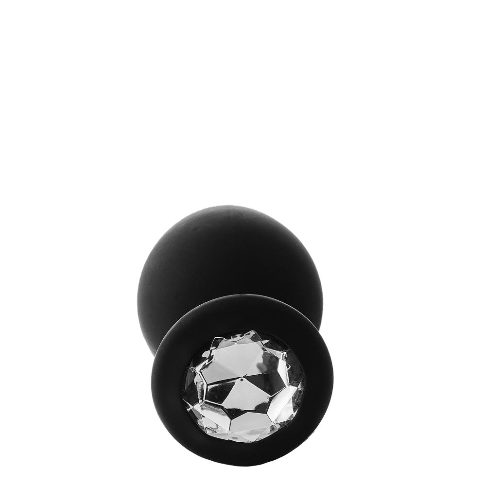 FantAsstic Set of 3 Silicone Butt Plugs with Crystal