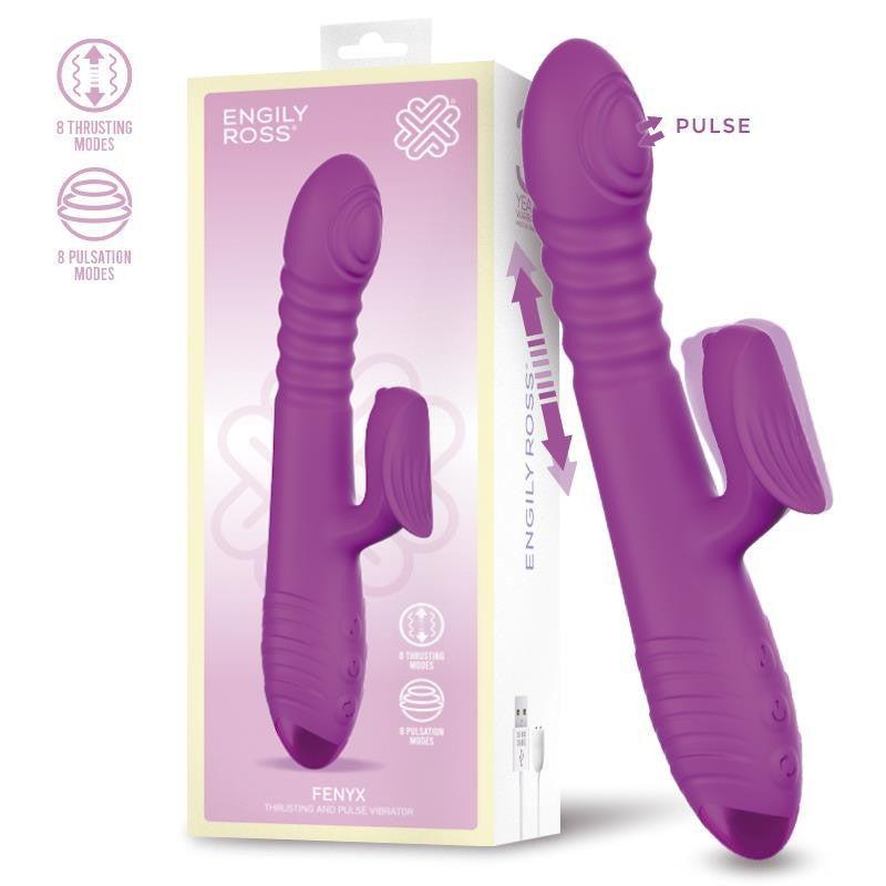 Fenyx Thrusting & Pulse Rabbit Vibrator Purple