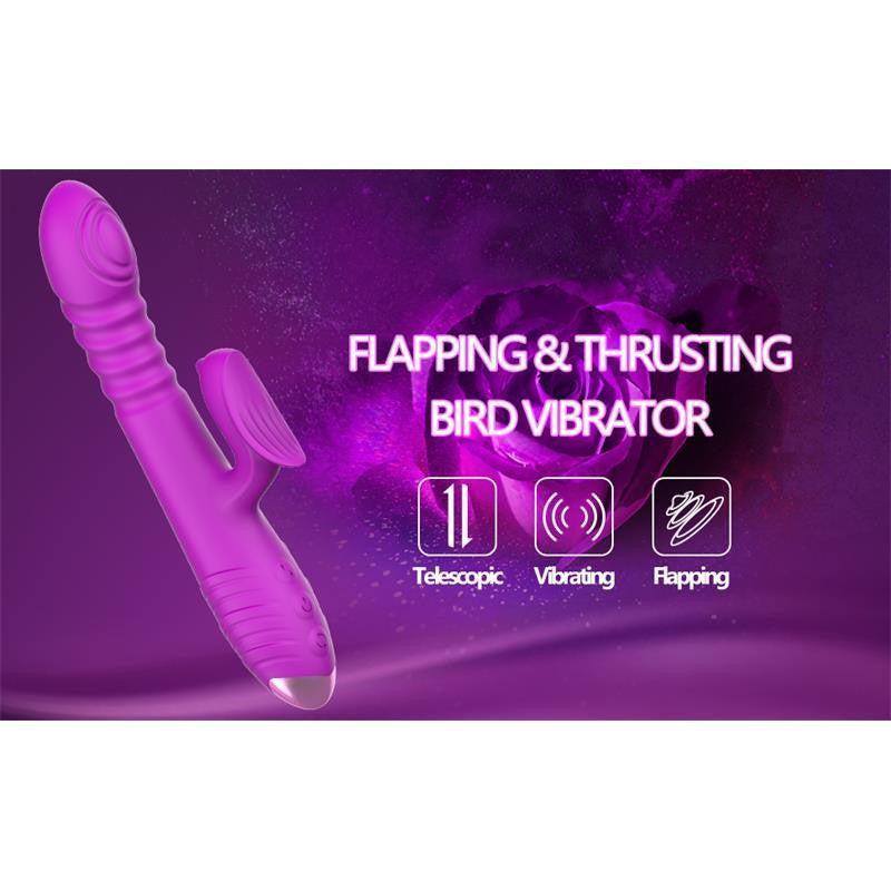 Fenyx Thrusting & Pulse Rabbit Vibrator Purple