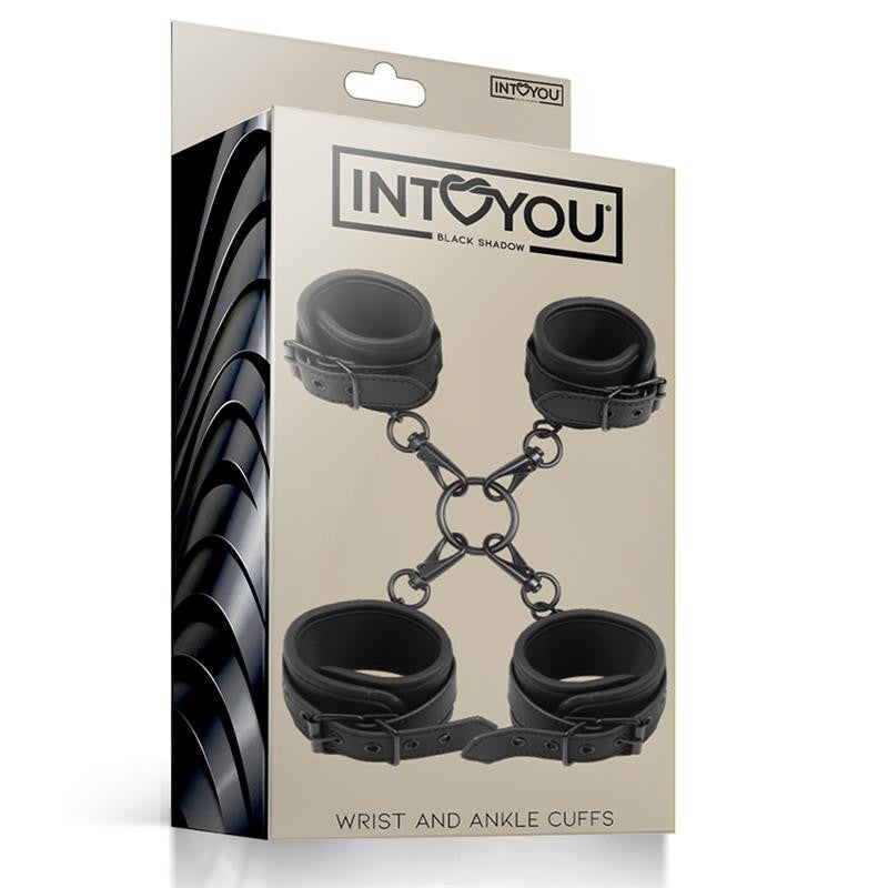 Fetish Black Shadow Vegan Hand & Foot Restraints