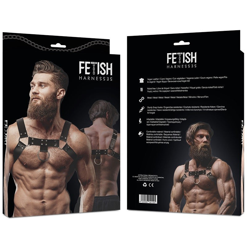 Eco Leather Chest Male BDSM Harness
