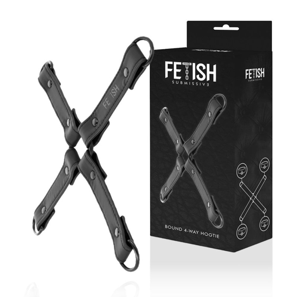 Fetish Submissive 4-Way Hogtie Cross Connector