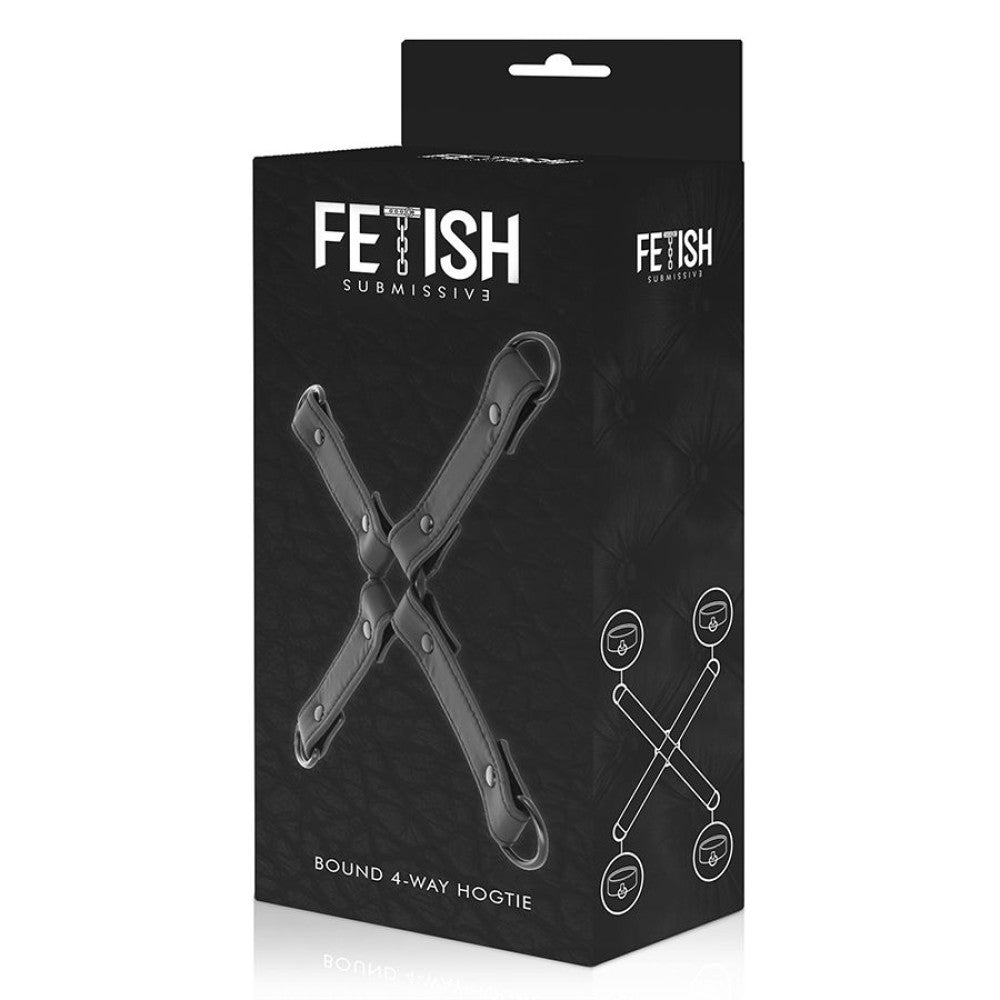 Fetish Submissive 4-Way Hogtie Cross Connector