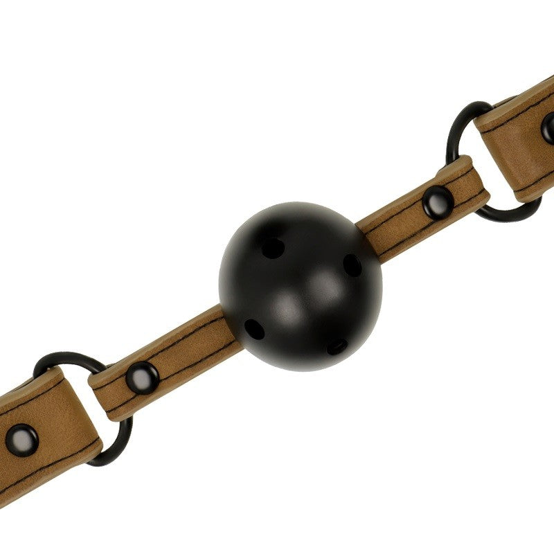 Fetish Submissive Ball Gag with Holes