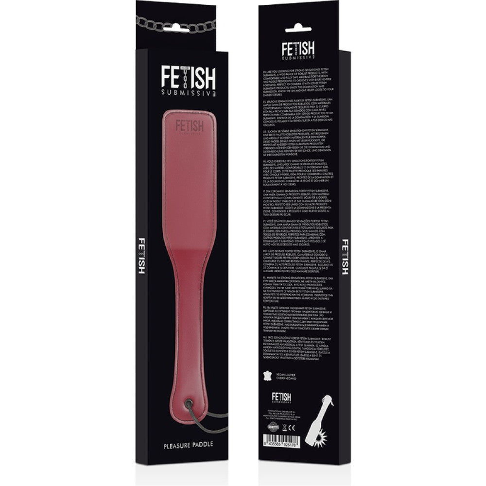 Fetish Submissive Spanking Paddle Red